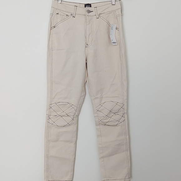 NWT BDG Moto Jeans with Contrasting Stitching Size 26 - Picture 1 of 9